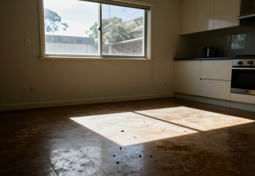 Cockroach infestation in a Berala kitchen before treatment